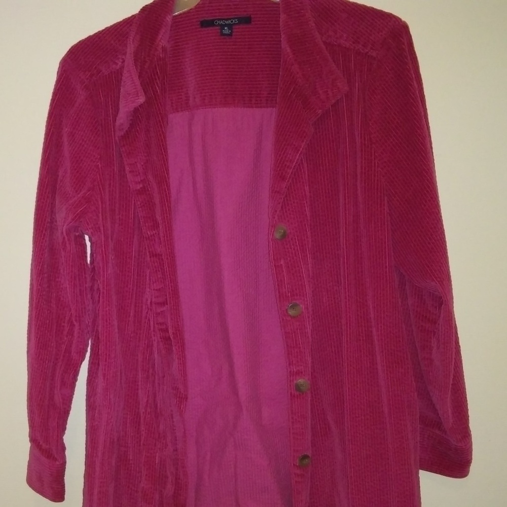 Corduroy Button up jacket in Women.